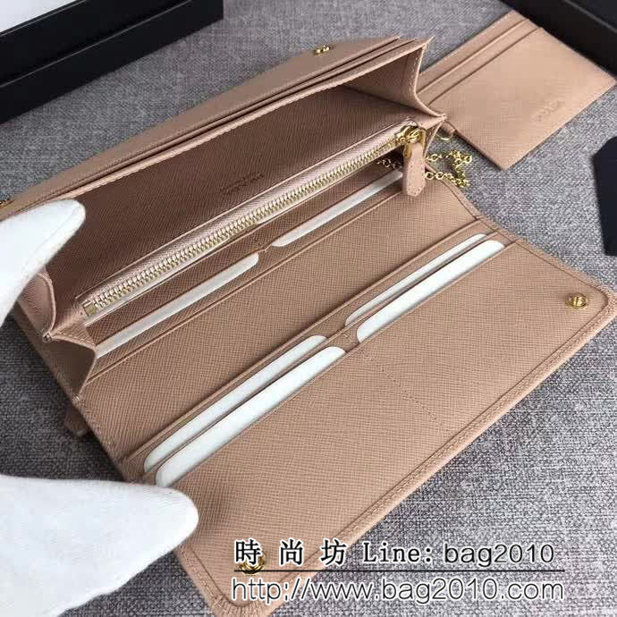 PRADA普拉達 官網同步 簡單時尚 新款女士翻蓋錢夾 1MH132 DD1005